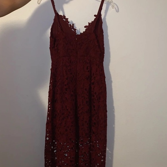 ASTR lace midi! Maroon - Picture 4 of 4